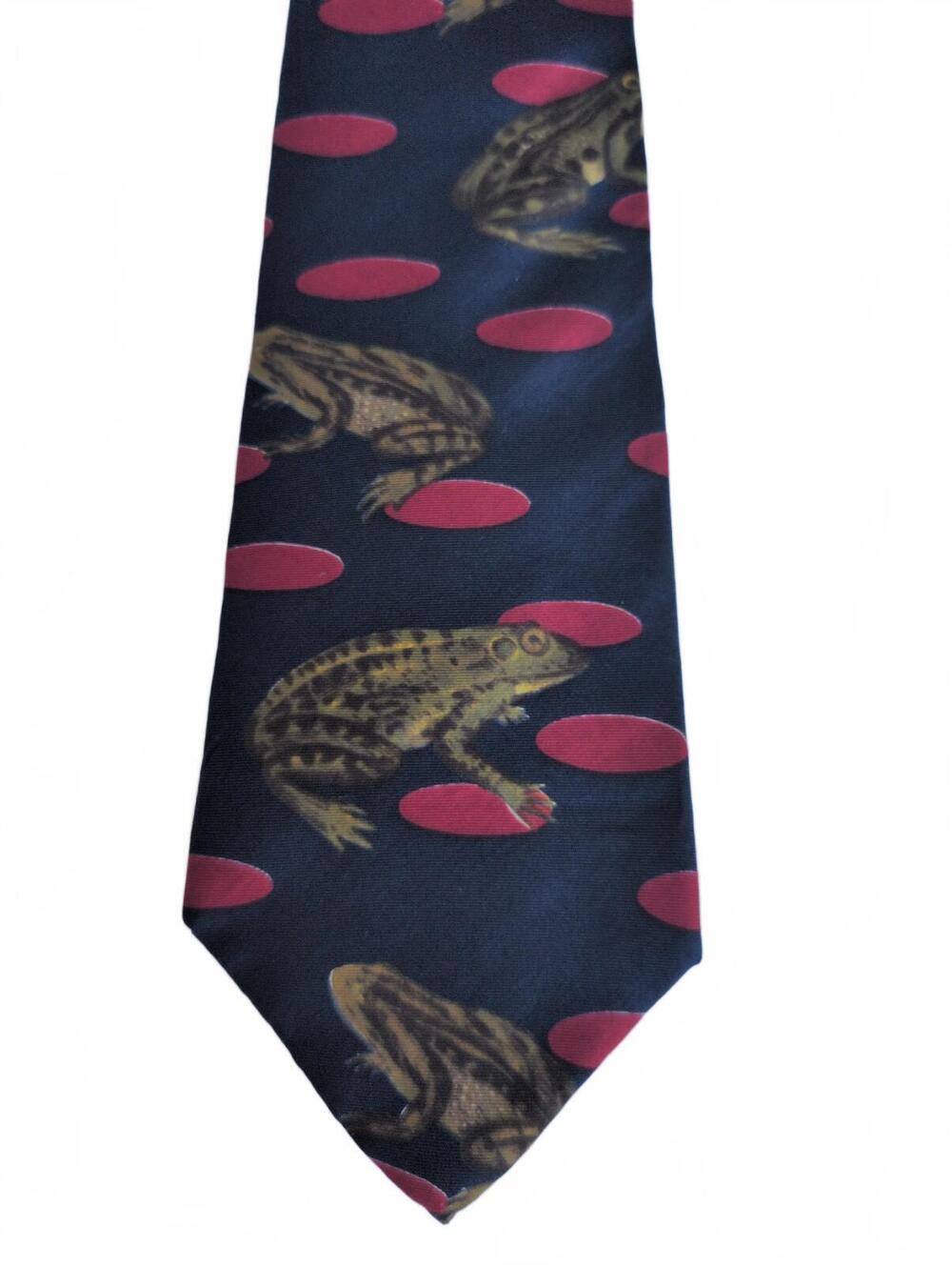 Perry Ellis Portfolio Vintage Silk Tie Fabric Imported From Italy Crafted In USA